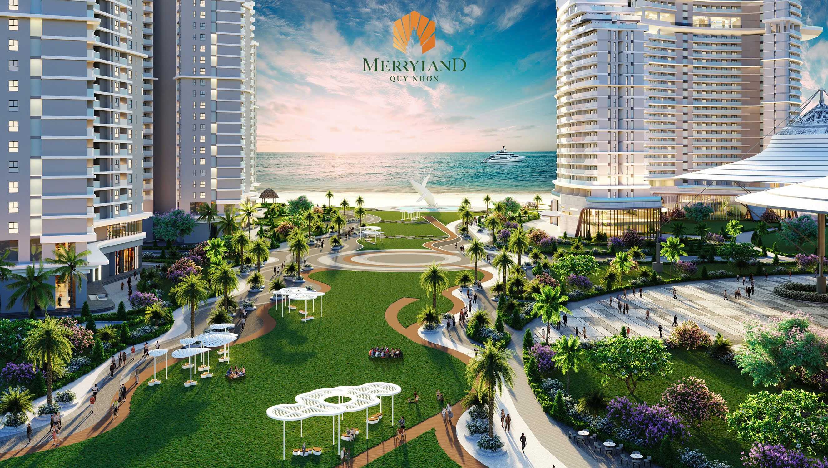 Marina district – Biểu tượng sống biển tại MerryLand Quy Nhơn