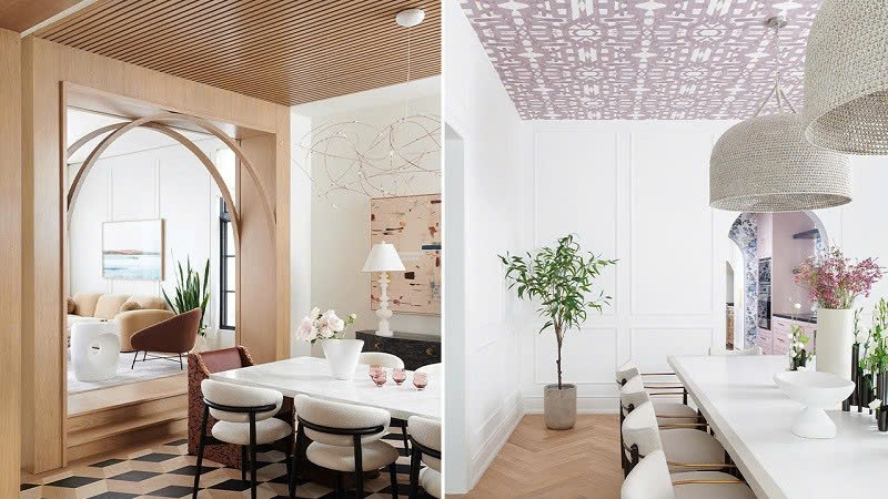 Cách tạo điểm nhấn ấn tượng cho trần nhà